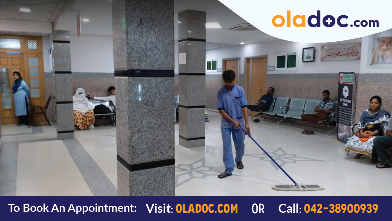 Waiting area at Saifee Hospital Karachi